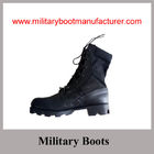 Wholesale China Made Split Leather  Army Jungle DMS Boot with Panama Sole