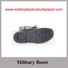 Wholesale China Made Black Full Leather Military Combat Boots